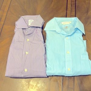 Bundles 2 shirts Men’s brooks brothers and Vanheuse sz 15.5  32/33